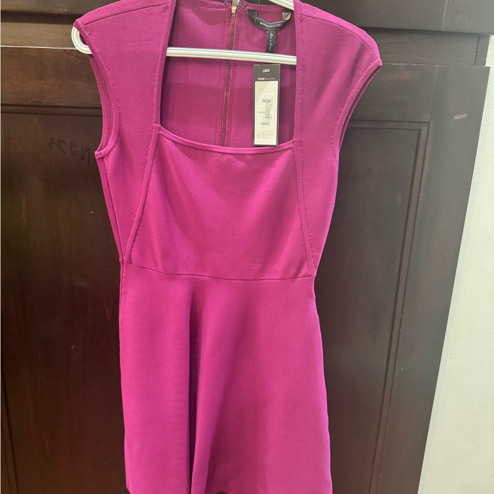BCBGMaxAzria Fuchsia Mini Dress - Picture 4 of 4